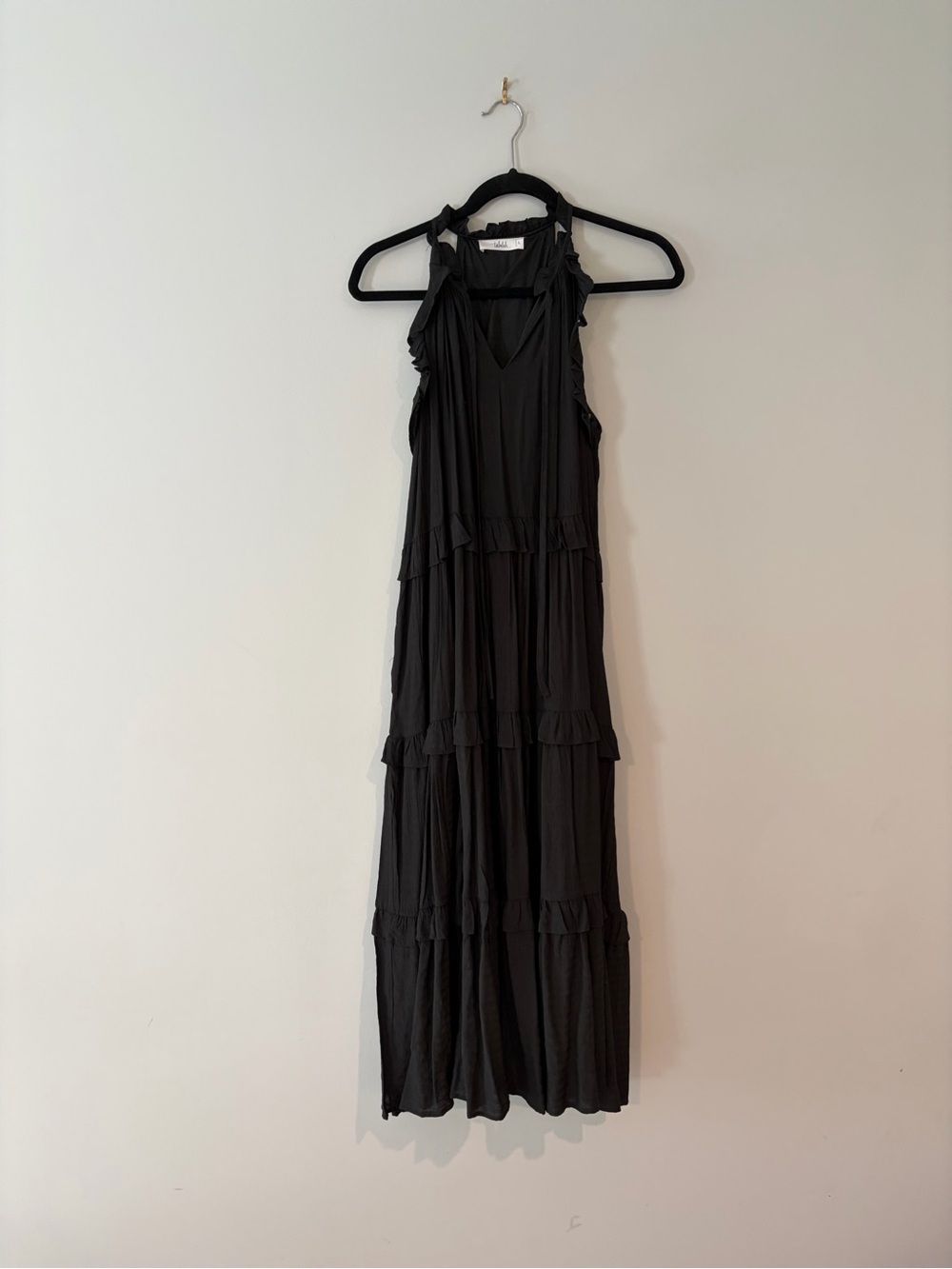 Talula Black Ruffle High-Low Dress - Picture 5 of 6